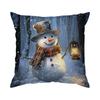 Christmas Forest Snowflakes Pillowcase Bedroom Sofa Cushion Cover 100% Polyester Living Room Cushion Pillowcase Home Decor