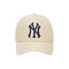 MLB Cotton Baseball Caps Unisex Beige Fashion 3ACPFC01N-50BGS