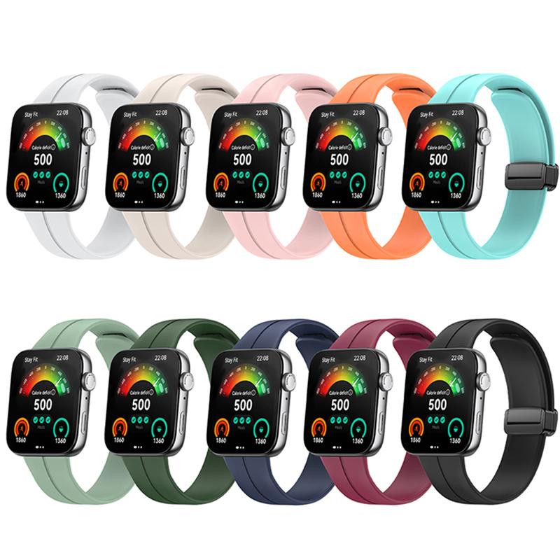 Pasek z klamrą magnetyczną do zegarka Huawei Fit 3 opaska silikonowa miękka opaska sportowa do zegarka Huawei FIT3 bransoletka męska i damska Correa