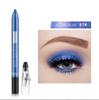 Farb-Lidschattenstift, langlebig, wischfest, Lidschattenstift, Lidschattenstift, glitzernd, glatt, aufhellend, schimmernd, Augen-Make-up, Kosmetik