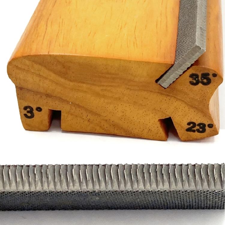 Fret Crown File 3/23/35 Degrees Precisions Guitar Repair Tool Wood Texture for Removing Burrs and Smoothing Fretboard