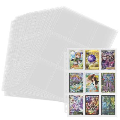 SENUN Trading Card File Card File Compatible with 2 3 4 11 9 Pocket Card Collects and Other 18 Pockets On Both Card 30 Transparent Hold 540 Holes,