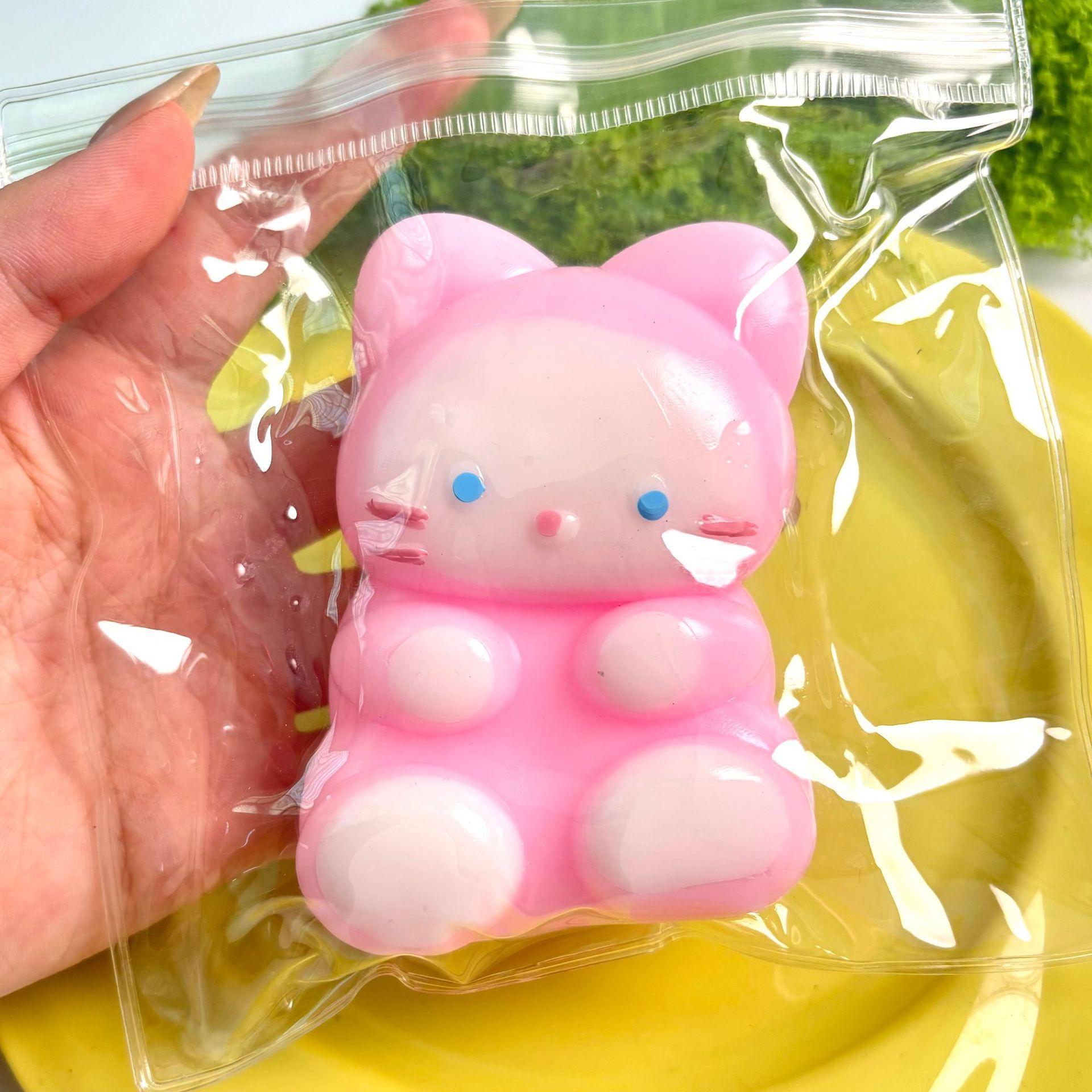 Super Soft Mud Feeling Plush Cat Claws Pinch Music Decompression Toy High Value Silicone Pinch Music Decompression Artifact cpc/astm/ce/en71 qualification*5pcs
