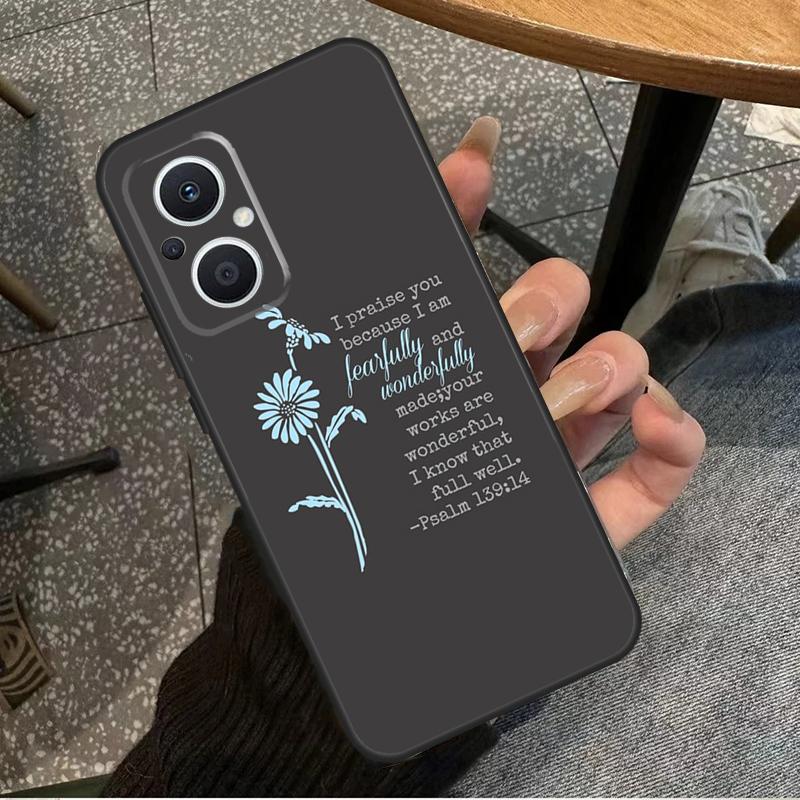Christian Psalms For OPPO Reno 14F 13F 12F 11F 10 11 12 13 14 Pro 7 8 Lite 8T OPPO Find X5 X6 X8 X9 Pro Case
