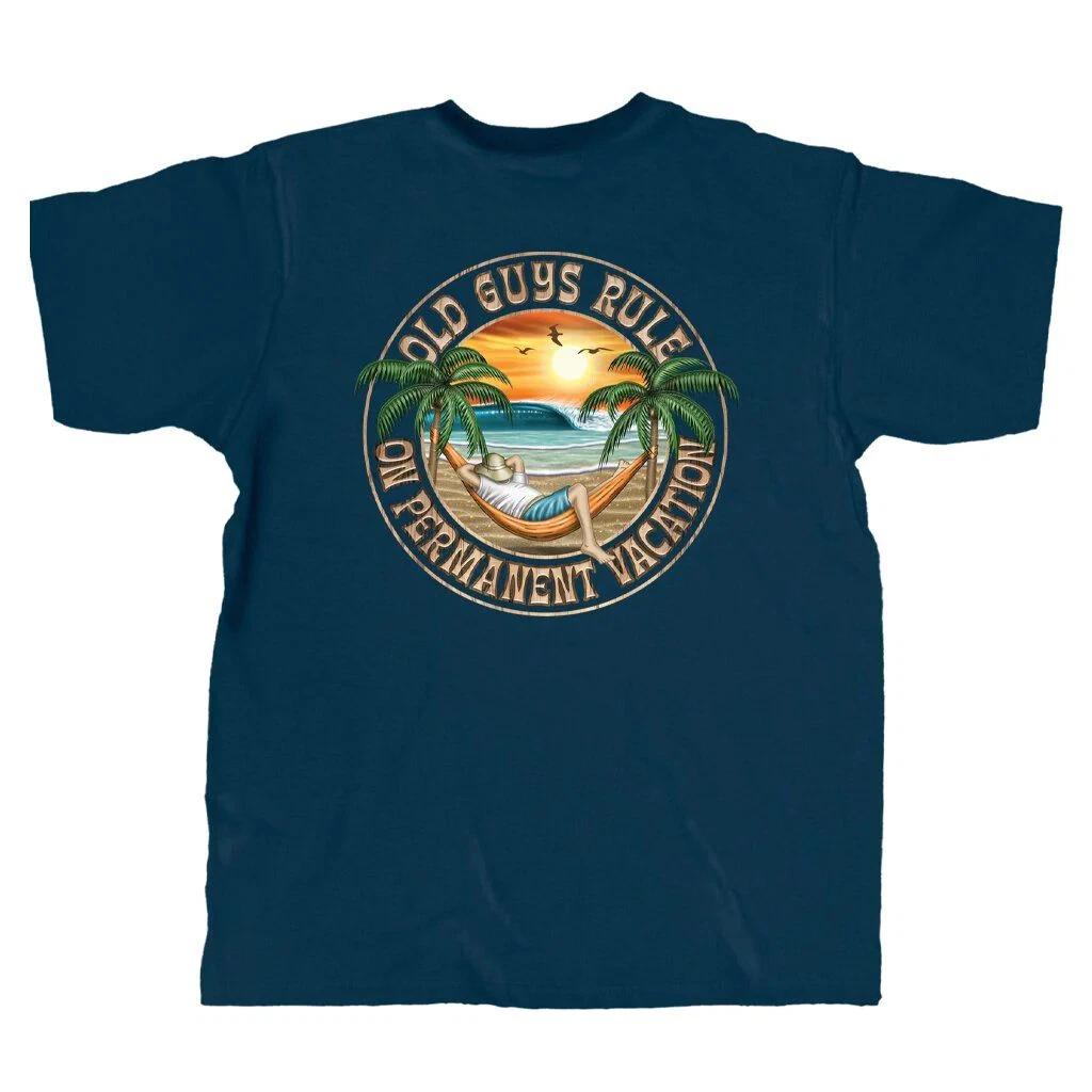 New OLD GUYS RULE T Shirt PERMANENT VACATION S