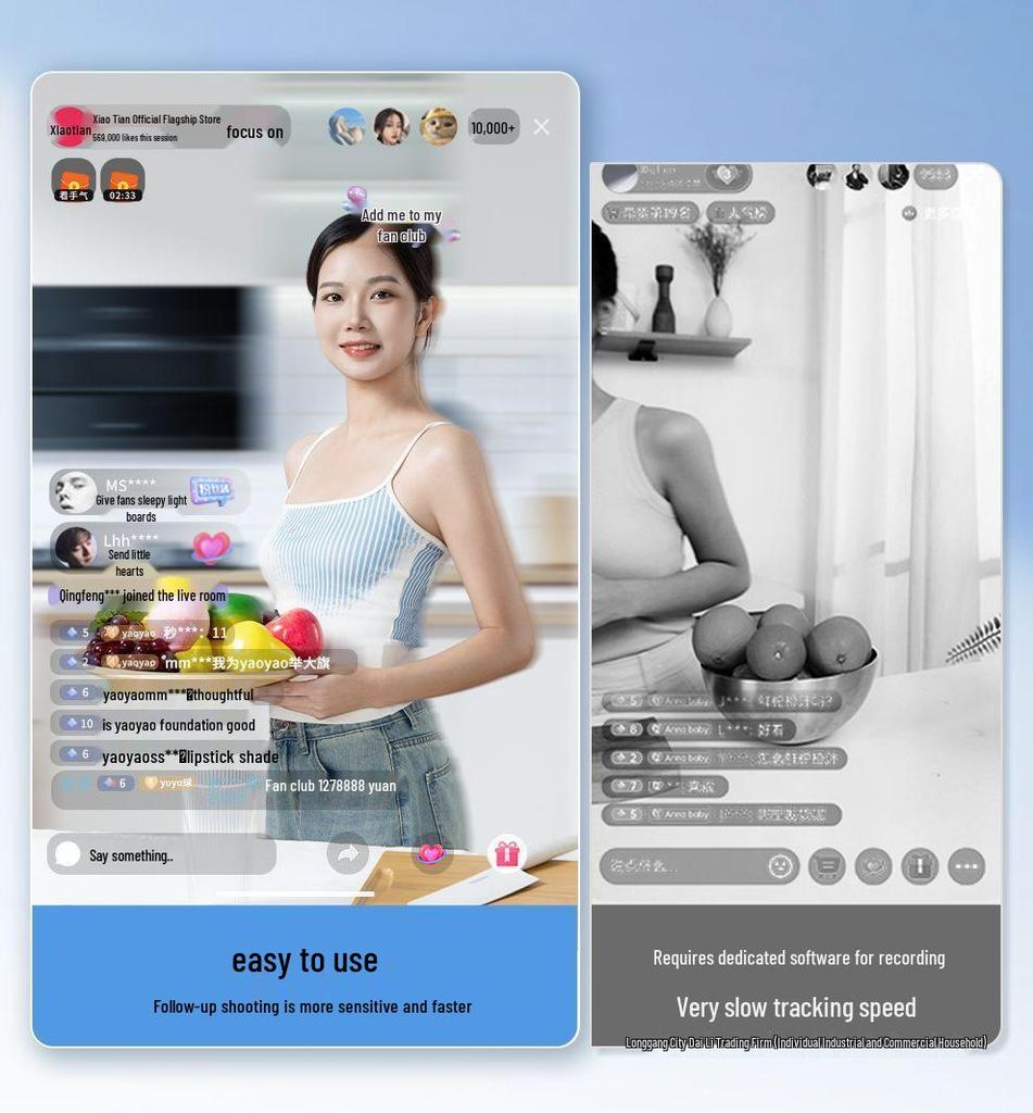 360°-Gesichtsverfolgungsgimbal: Intelligenter Anti-Wackel-Stabilisator für Mobiltelefone & Live-Streaming