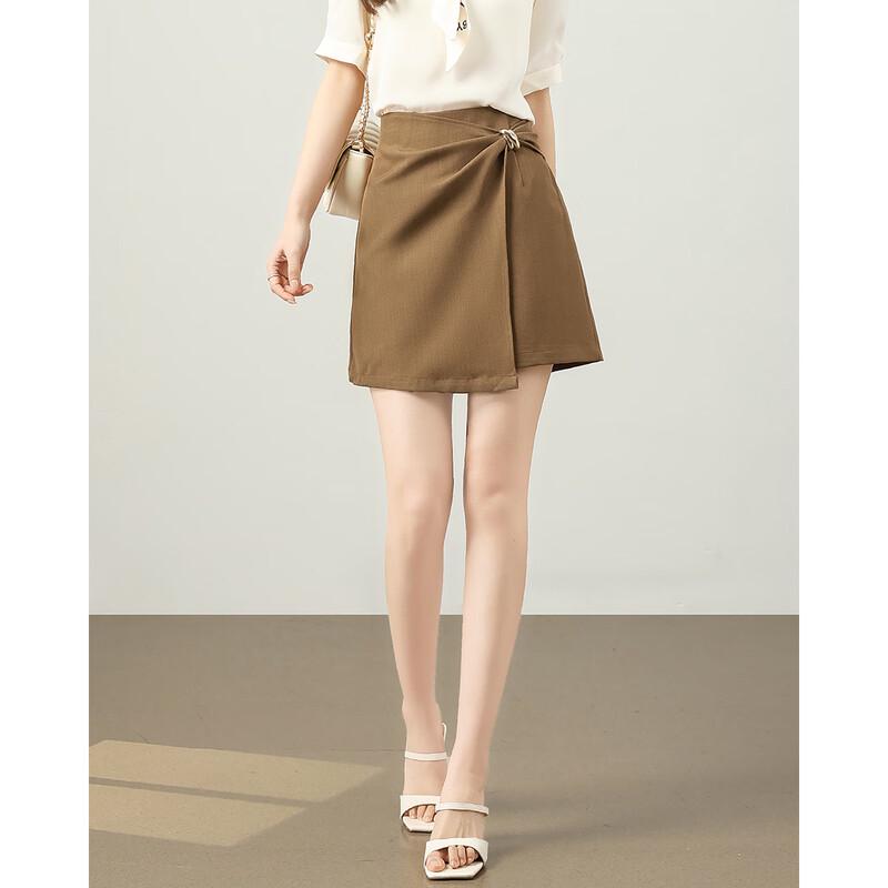 

TERRE BLEUE Irregular High-Waist Short Skirt S