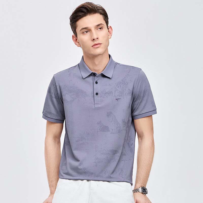 SEPTWOLVES Men's Cool-Feel Short Sleeve Polo Shirt