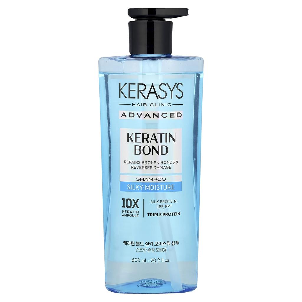 Advanced Keratin Bond Shampoo, Silky Moisture, 600Ml (20.2Fl Oz)