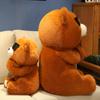 23-45cm Brown Bear with Glasses Super Soft Stuffed Plush Animal Dolls Cartoon Throw PiloowToys Halloween Gifts Home Office Decor