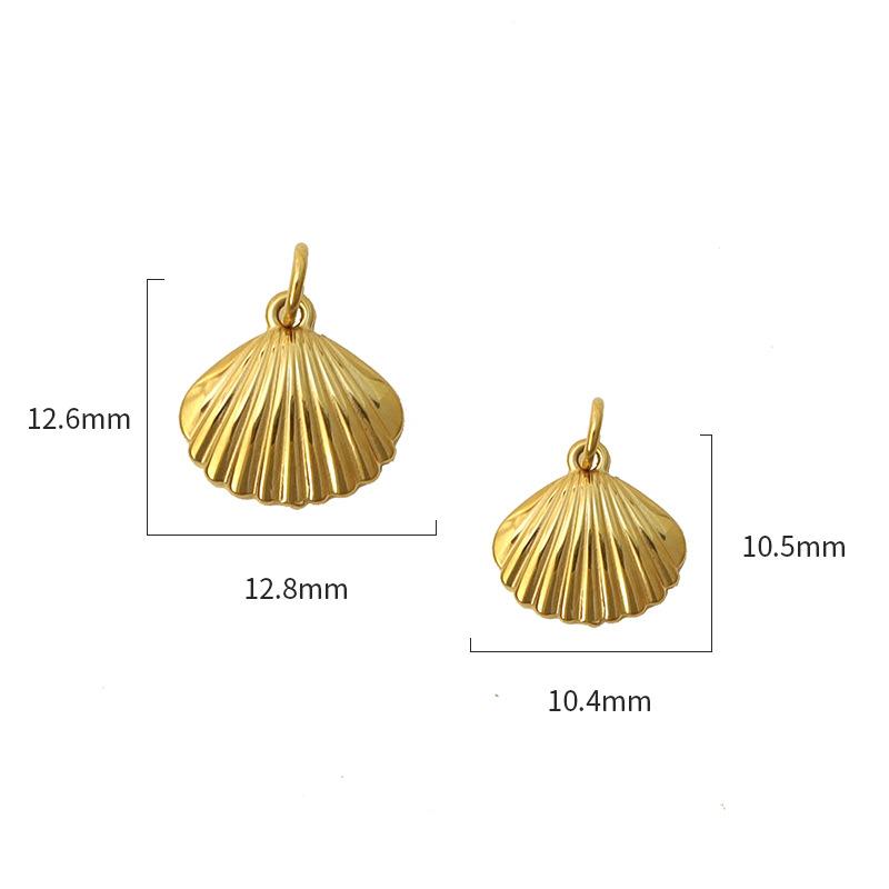 Personalized Diy Electroplated Stainless Steel Marine Life Pendant, Gold, Starfish Diy Handmade Necklace Jewelry Accessories