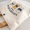 Little Bear Canvas Tote: Versatile Lunch and Gift Bag for Female Students