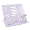 Book Holder Desk Reading Display Stand Stable Metal Steel Plate Adjustable for Tablets Phones Cute