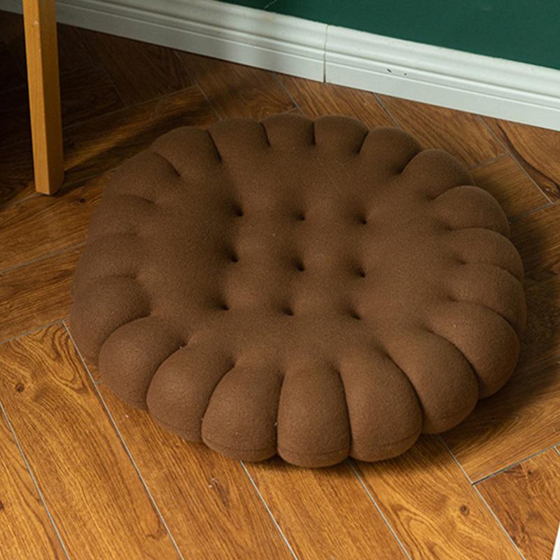 Cute And Interesting Floor Round Biscuit Seat Cushion Chair Pad Soft Comfortable Meditation Cushion For Home Decoration