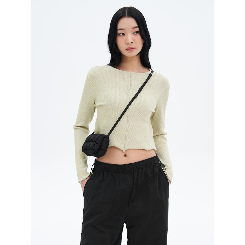 8Seconds Ribbed Solid T-Shirt Olive Olive/S