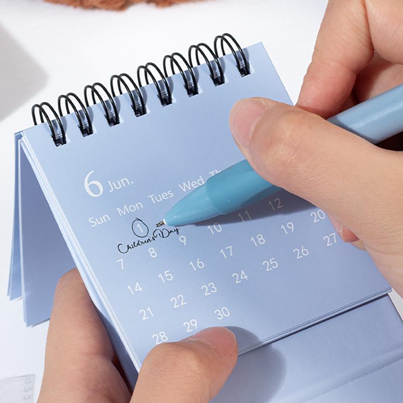 WTEMPO 2026 DIY Printed Calendars Home/Office/Classroom Desktop Decoration Multi Functional Memo Plan Schedule Self Discipline Check In Calendars