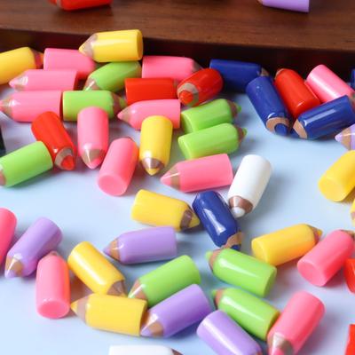 Creative Colorful Cartoon Resin Pencil Pendant for DIY Jewelry