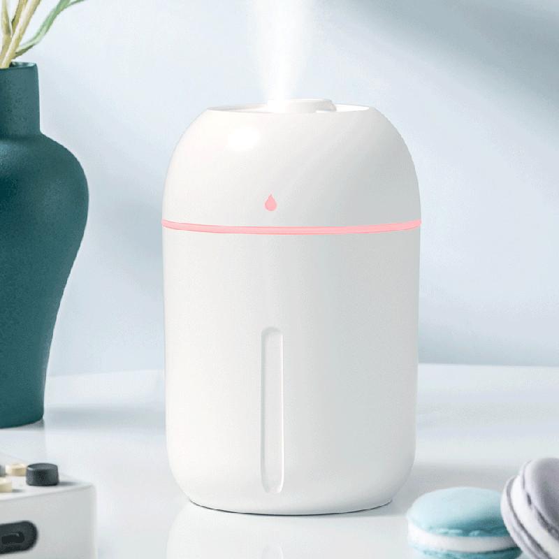 Print Cow Waterdrop Usb Humidifier With Water Protection Colorful Lights Home