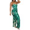 European & American Women's Tassel Lace Print Camisole Jumpsuit Two-Piece Summer Set