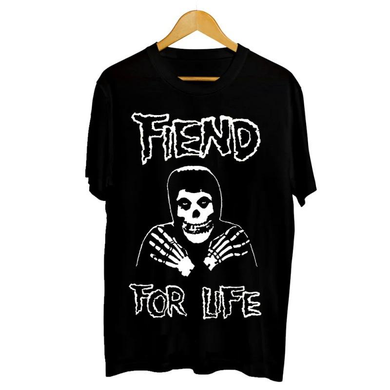 T Shirt Y2K Men's Womens Harajuku Gothic Hip Hop Graphic Printing Cotton Round Neck MISFITS Oversized Tees Short Sleeve Tops