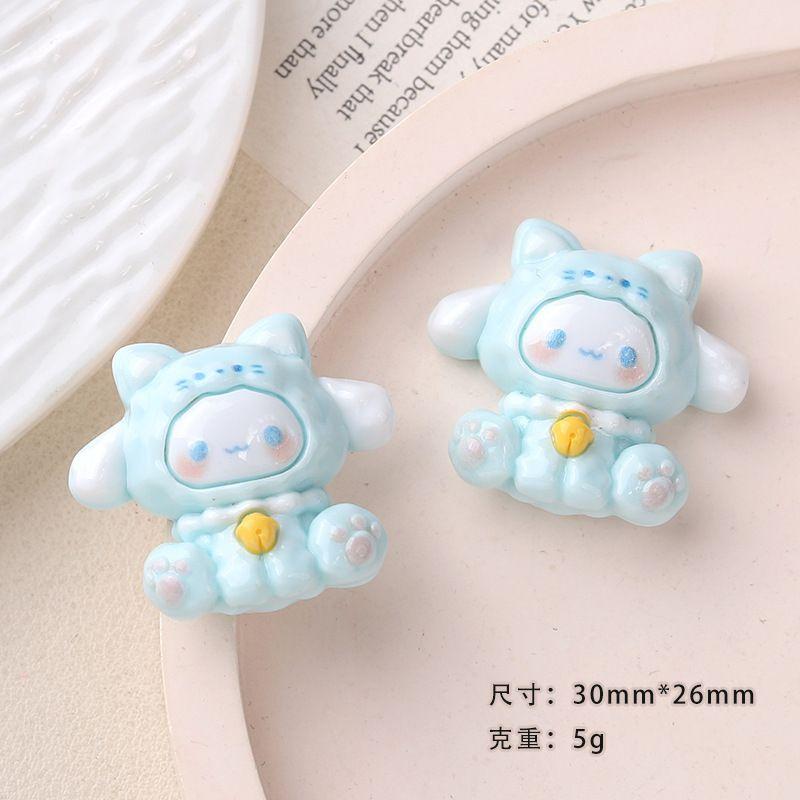 6 Pcs New Kawaii Cartoon Cute Bell Animal Resin Scrapbook Diy Jewelry Children Gift Hairpin Accessories A119