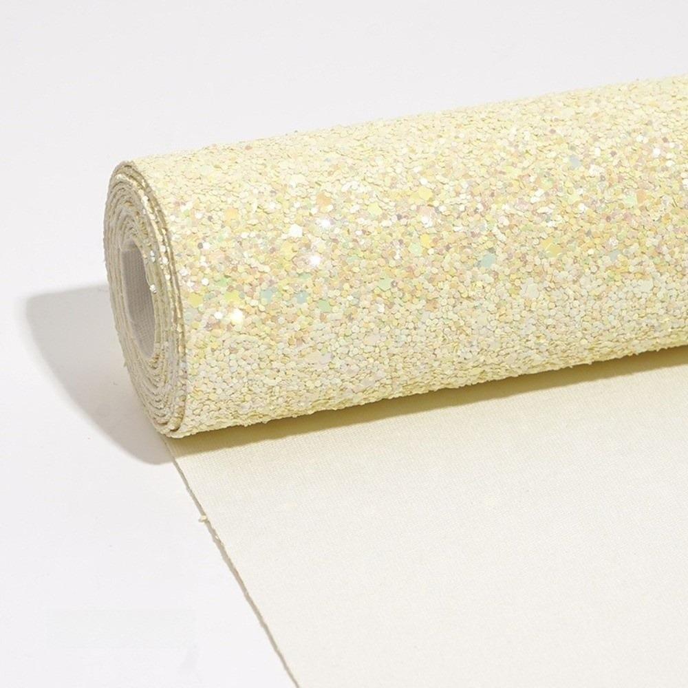 Colorful Glitter Glitter PVC Leather Fabric Sparkling Powder Faux Leather  Bag Making Material