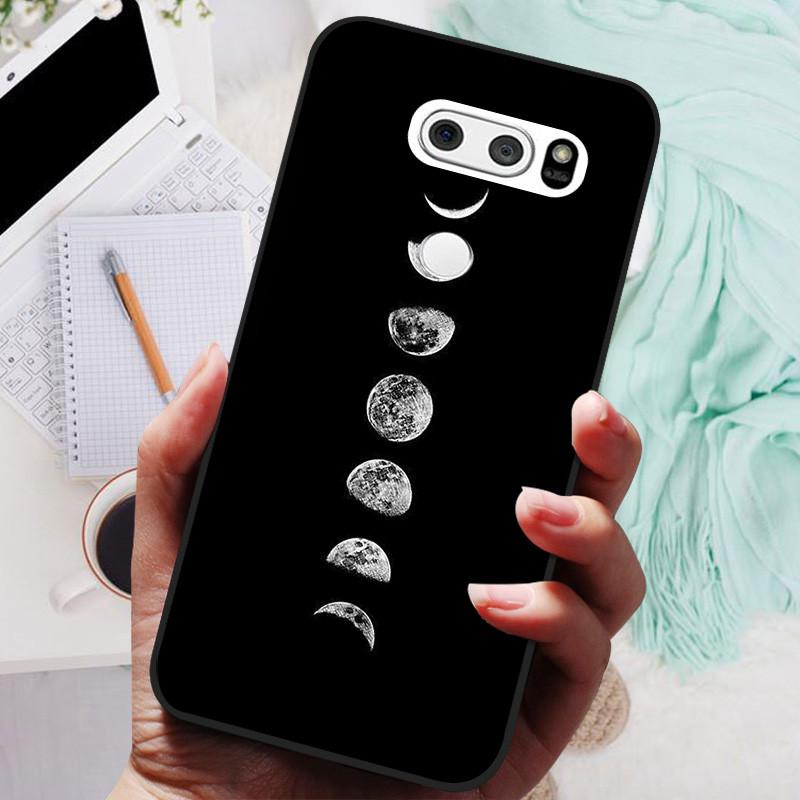 Para LG V30 V30+ Funda Gato Lindo Pintado Trasera para Teléfono Para LG V35 V30S Thinq Funda Silicona Suave Para LGV30 V30 Plus Fundas Coques