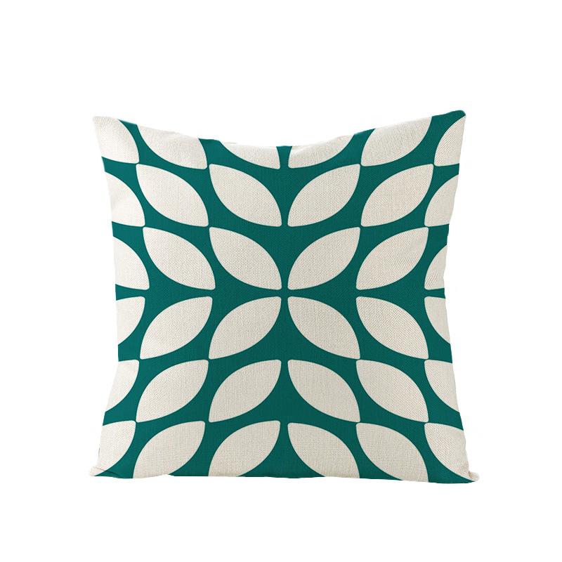 Nordische Geometrische Abstrakte Serie Polyester Bedruckter Kissenbezug Sofakissenbezug Heimtextilien