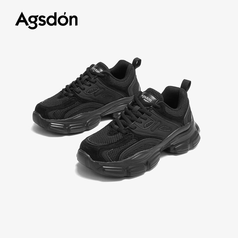 Agsdon Women s Summer Breathable Mesh Platform Dad Sneakers 37