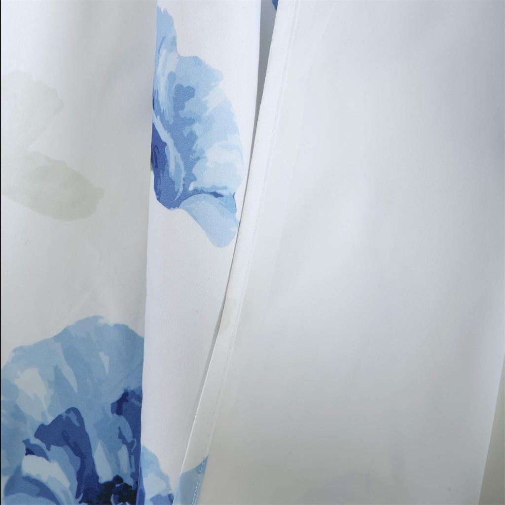 Farge Vakkert Blomsterdesign Solskjermingsgardiner Luksuriøs Stue Hjemmegardin Jenterom Dekorasjon Tynn Gardiner 2 Stykker