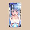 Konosuba Aqua Matte TPU Mobile Phone Case for Samsung Galaxy A56 55 54 53 52 51 36 35 34 23 16 15 5G Colorful Cover