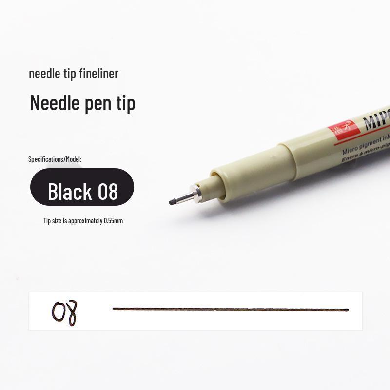 Waterproof Needle Tip Art Pen for Hand-Painted Comics and Animation Lines