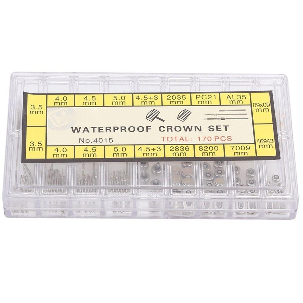 Assorted Kit Watch Crown Spring Bar Set Watch Stem Extender  Replacement Parts