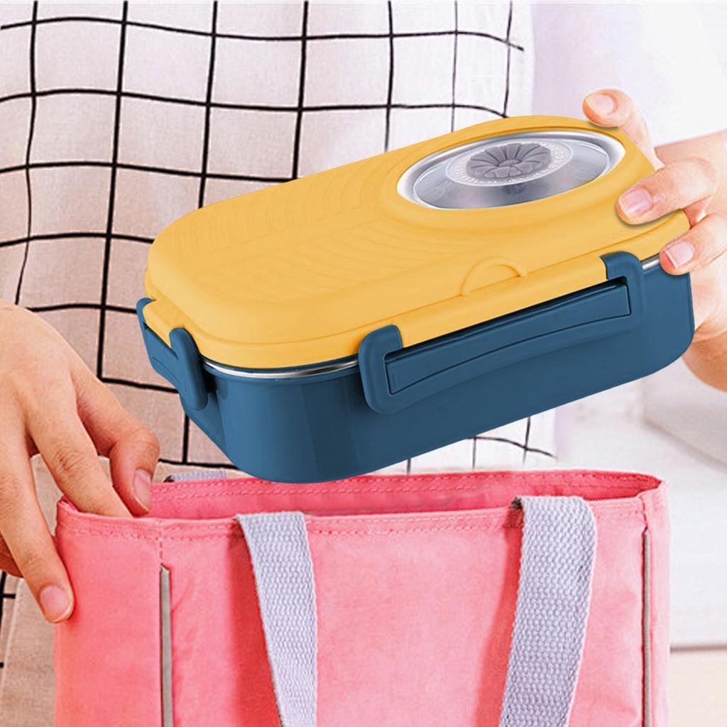 Stainless Steel Lunch Box For Kids 3-Compartment Food Container Picnic Food Containers For School Office Kids College Students