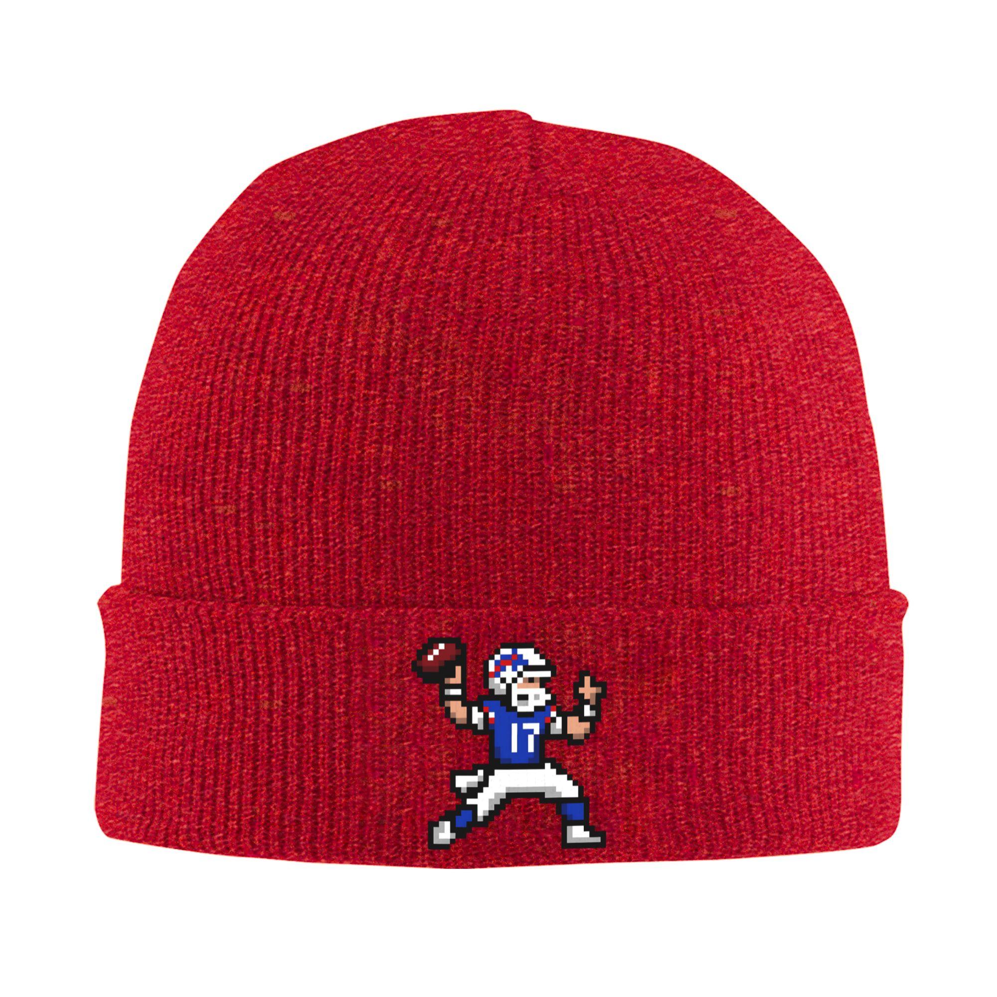 

Josh Allen Knit Hat Cute Caps Unisex Women Unisex Outdoor Beanie Hats Autumn Winter Design Warm Bonnet Hats One Size