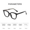 0 -0.5 -0.75 To -6.0 Anti Blue Rays Aspherical Lens Leopard Frame Oval Minus Diopter Glasses Unisex TR90 Prescription Spectacles