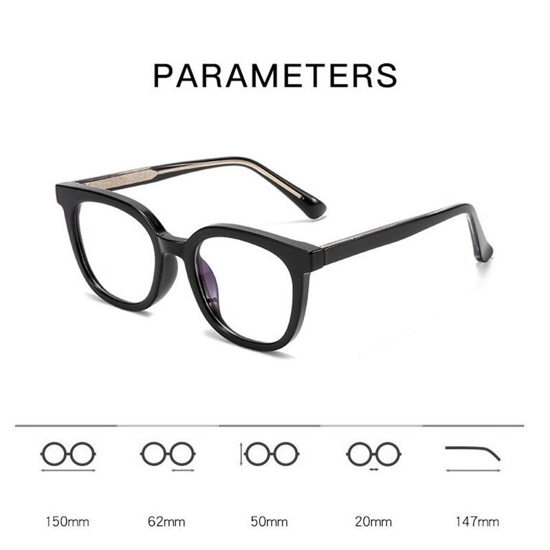 0 -0.5 -0.75 To -6.0 Anti Blue Rays Aspherical Lens Leopard Frame Oval Minus Diopter Glasses Unisex TR90 Prescription Spectacles