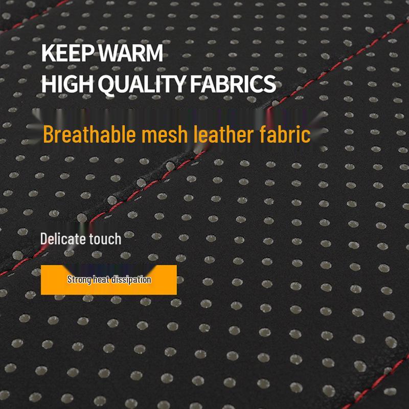 Universal PU Leather Heated Car Seat Cushion with Smart Switch for Winter (12V/24V)