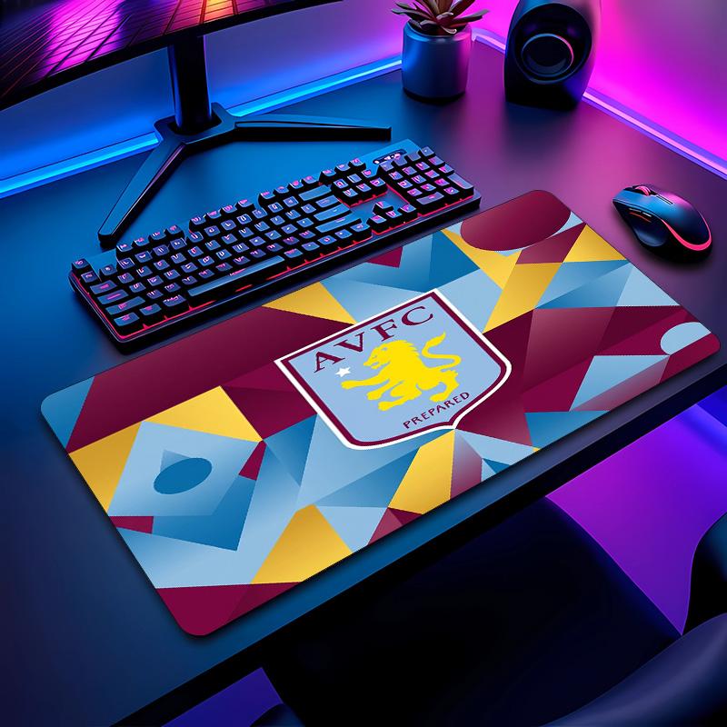 Aston Villa Football Print Mouse Pad Non?Slip Rubber Desk Mat Waterproof Gaming Mousepad For Laptop Office Desktop