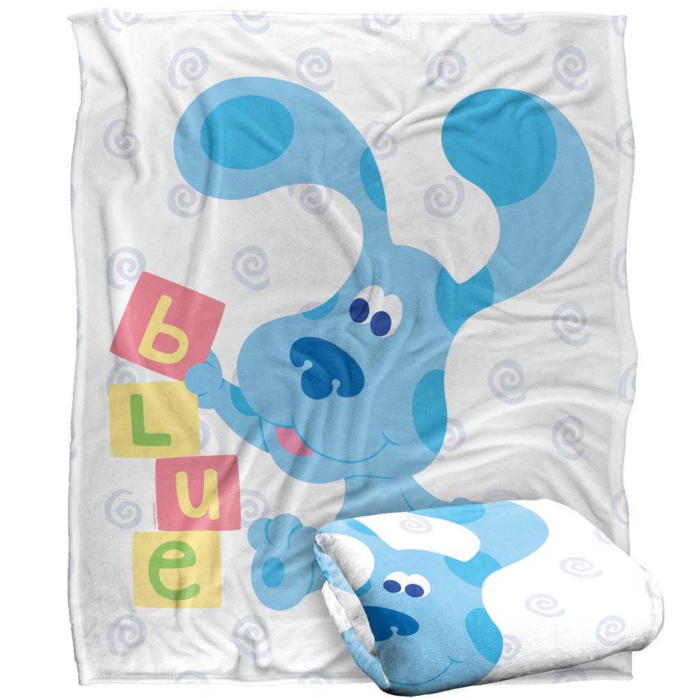 BlueÂ´s Clues Silky Blocks Supersoft Blanket