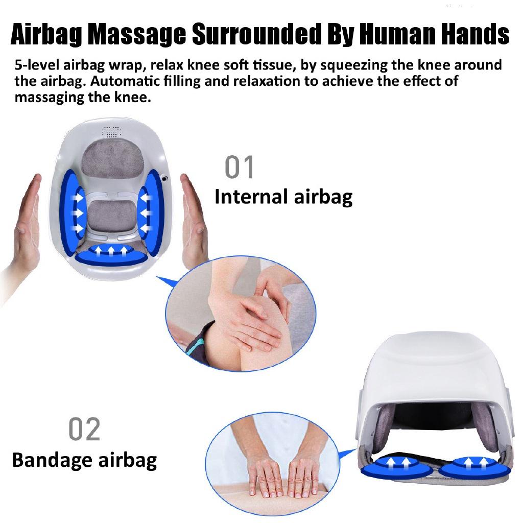Knee Massager Laser Heated Air Massage Knee Physiotherapy Instrument Knee Massage Rehabilitation Pain Relief Knee Massage & Relaxation