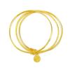 Shajin Jewelry Lotus Pod Bangle: Three Lives, Three Worlds Fu Character - Luxury Women's Imitation Gold Accessory.