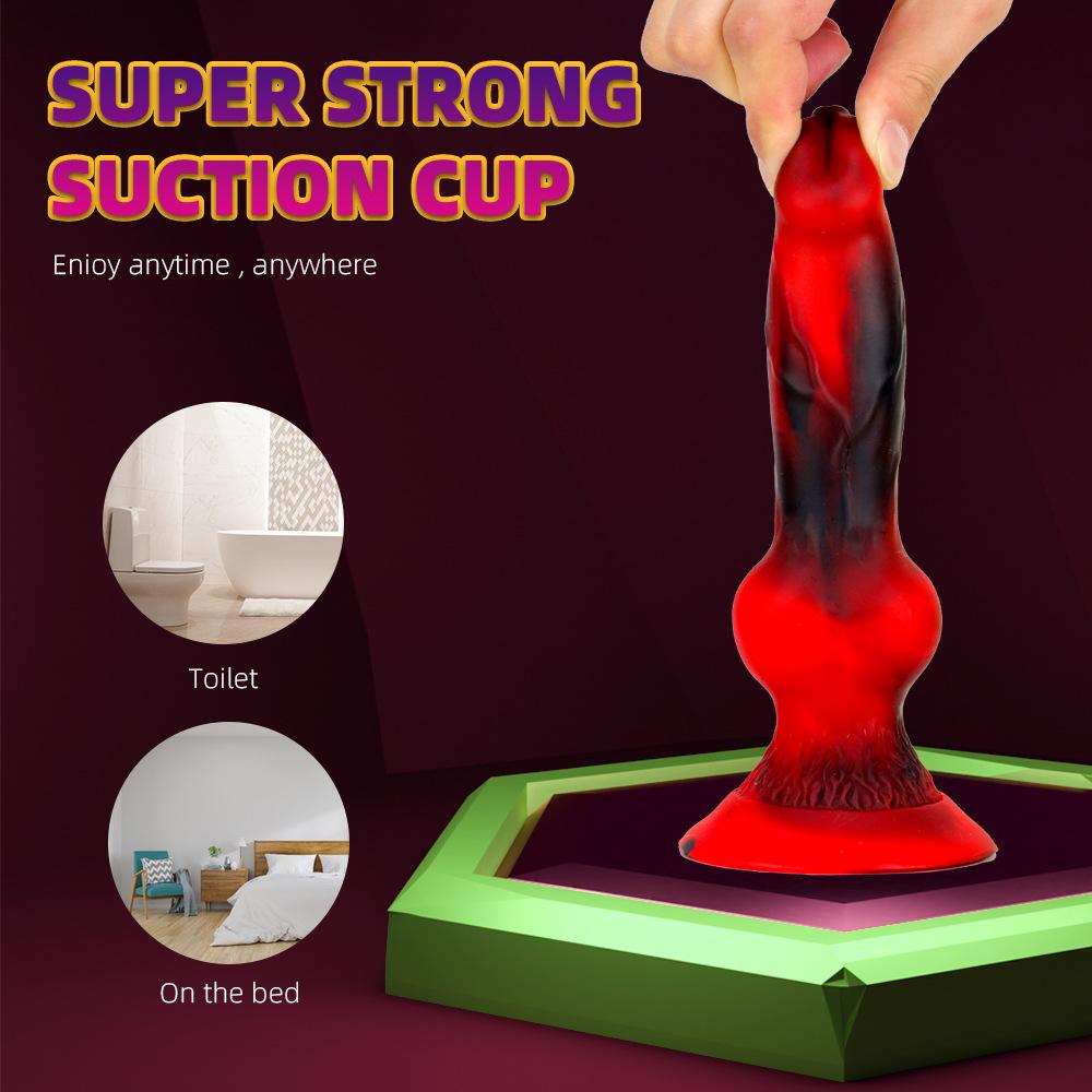 Colorful Silicone Dildo JJ Adult Male and Female Private Masturbation Device SM Anal Dilation and Vaginal Dilation