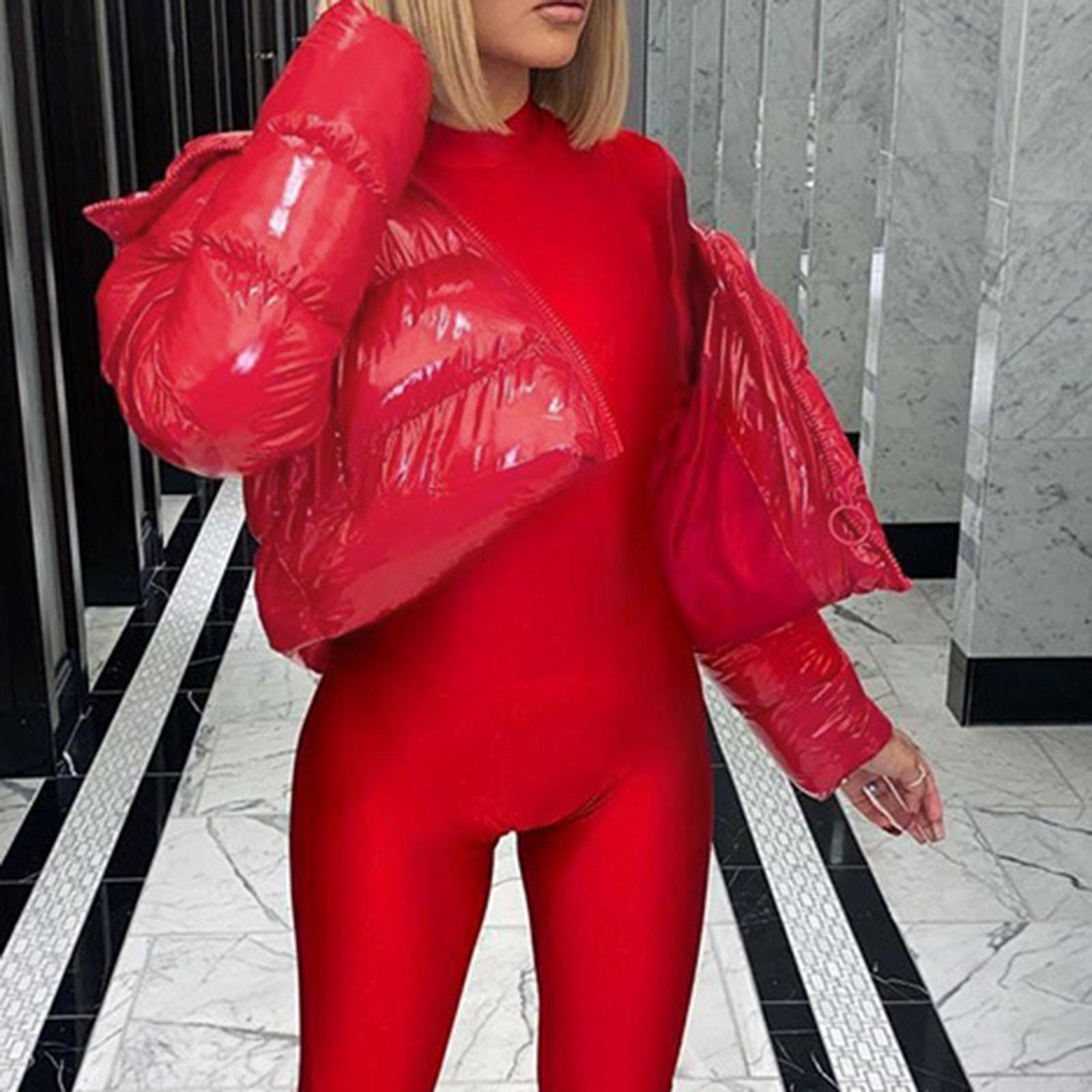 

Элегантные женские зимние парки с подкладкой, модные толстые теплые универсальные повседневные пуховые куртки из хлопка с воротником-стойкой, женские пуховики S красный