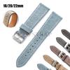 Nylon Leather Watch Band 18mm20mm 22mm Black Gray Brown Canvas Universal Soft Watchband Business for Men Women Watch Accessories
