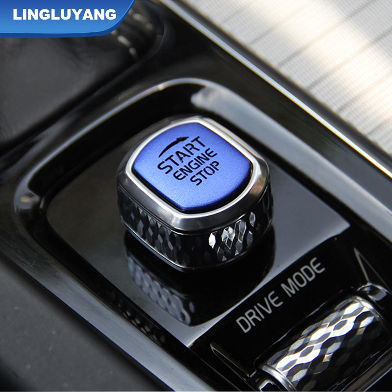 Autozubehör für Volvo XC60 XC90 S90 V90 V60 S60 Startknopf Parken Handbremse Patch dekorative Autoaufkleber Auto-Styling