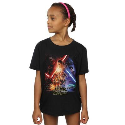 Star Wars: The Force Awakens Girls Poster Cotton T-Shirt