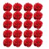20 Piece Silk Artificial Flowers Rose Heads Fabric Roses Decorative Flower Wedding Party