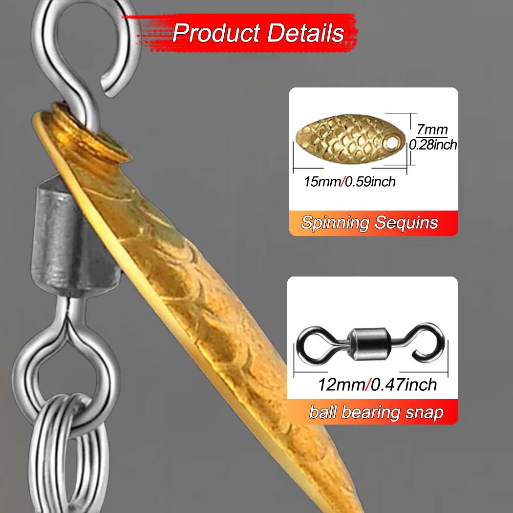 6/12 шт. блесна Sequin Scud Nymph Scud Lure Fly для ловли форели Искусственная насекомая — фото 4