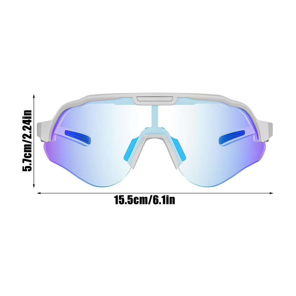 Outdoor Cycling Sunglasses UV400 Windproof Mountain Bike Eyeglass Anti-Glare Sports Eyewear for Fishing Running Driving Hiking